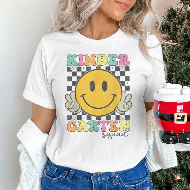 Kindergarten Squad Smile Face Teachers Kids Back To School Unisex T-Shirt, gift for family, gift for coworker