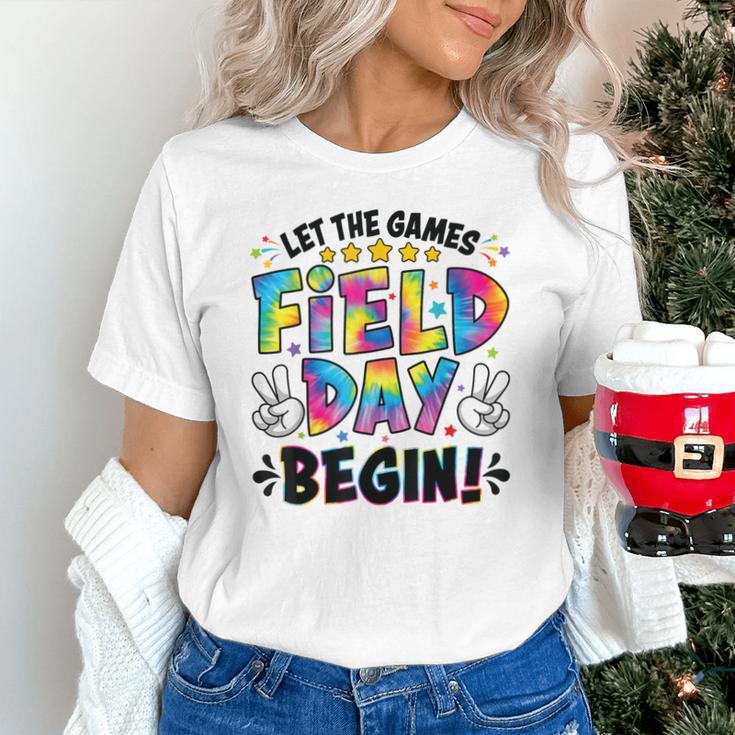 Let The Games Field Day Begin Tie Dye Adults Teacher Kids Unisex T-Shirt, gift for family, gift for coworker Let The Games Field Day Begin Tie Dye Adults Teacher Kids Unisex T-Shirt, gift for family, gift for coworker