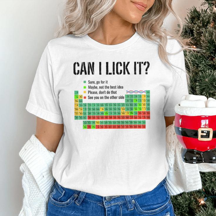 Can I Lick It Periodic Table Chart Science Teacher Unisex T-Shirt, Science Teacher Shirts, gift for family, gift for coworker Can I Lick It Periodic Table Chart Science Teacher Unisex T-Shirt, Science Teacher Shirts, gift for family, gift for coworker