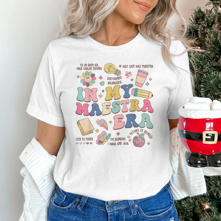 In My Maestra Era Spanish Bilingual Teacher First Day Unisex T-Shirt, gift for family, gift for coworker