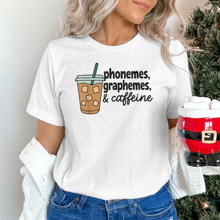 Phonemes Graphemes And Caffeine Coffee Teacher Appreciation Unisex T-Shirt, gift for family, gift for coworker Phonemes Graphemes And Caffeine Coffee Teacher Appreciation Unisex T-Shirt, gift for family, gift for coworker