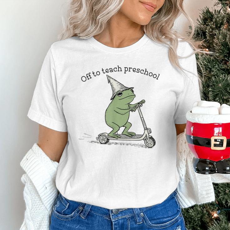 Pre K Grade Teacher Frog Back To School Preschool Unisex T-Shirt, gift for family, gift for coworker Pre K Grade Teacher Frog Back To School Preschool Unisex T-Shirt, gift for family, gift for coworker