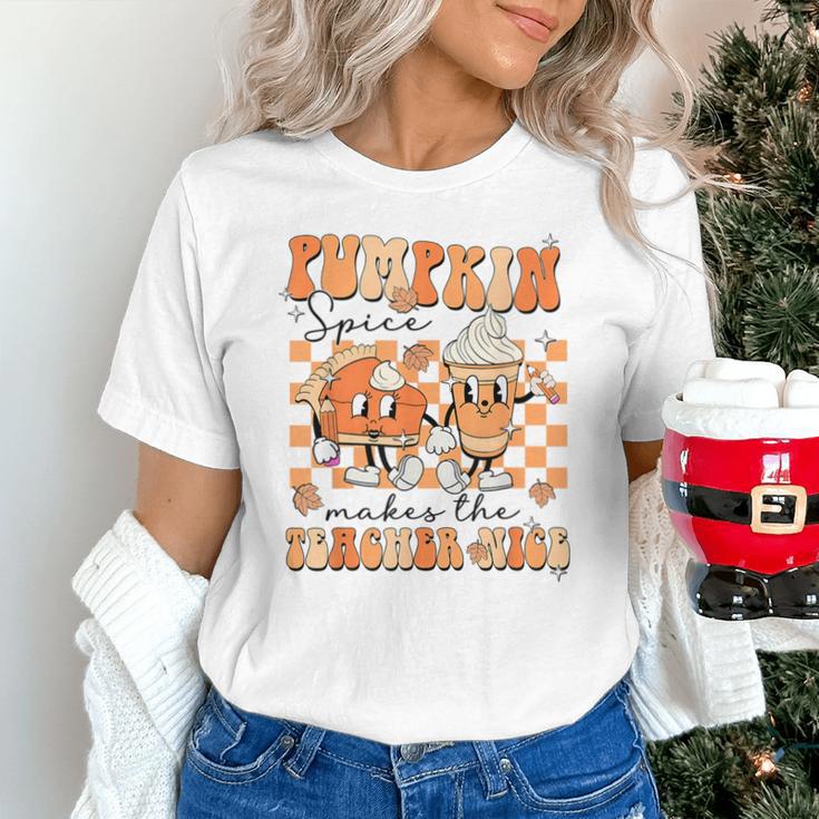 Pumpkin Spice Makes The Teacher Nice Teacher Graduation Unisex T-Shirt, gift for family, gift for coworker Pumpkin Spice Makes The Teacher Nice Teacher Graduation Unisex T-Shirt, gift for family, gift for coworker