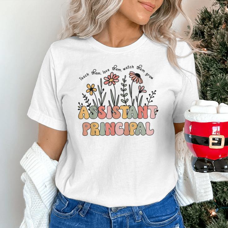 Retro Floral Assistant Principal Shirt For Teachers Day Unisex T-Shirt, gift for family, gift for coworker