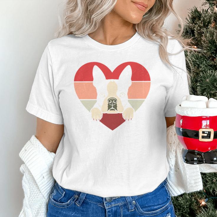 Retro Heart Boston Terrier Dog Vintage Valentine Unisex T-Shirt, gift for family, gift for coworker