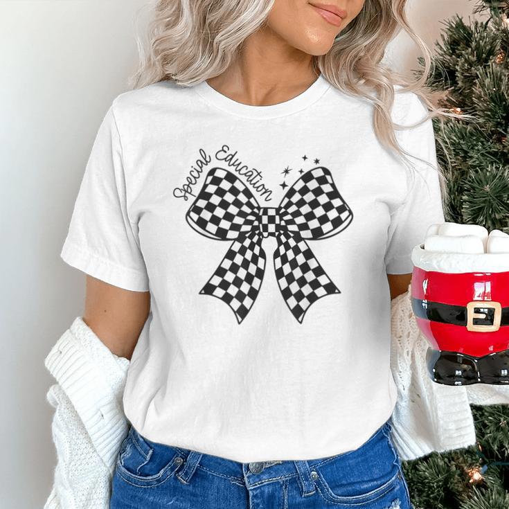 Retro Special Education Squad Coquette Bow SPED Teacher Unisex T-Shirt, gift for family, gift for coworker Retro Special Education Squad Coquette Bow SPED Teacher Unisex T-Shirt, gift for family, gift for coworker