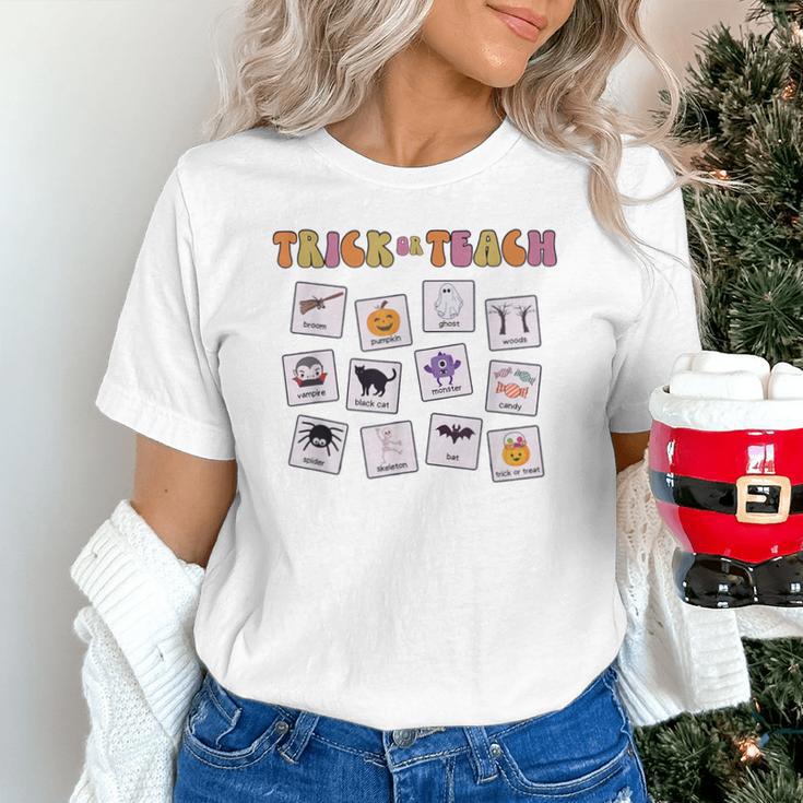 Retro Trick Or Treat Halloween Special Education Teacher Unisex T-Shirt, gift for family, gift for coworker Retro Trick Or Treat Halloween Special Education Teacher Unisex T-Shirt, gift for family, gift for coworker
