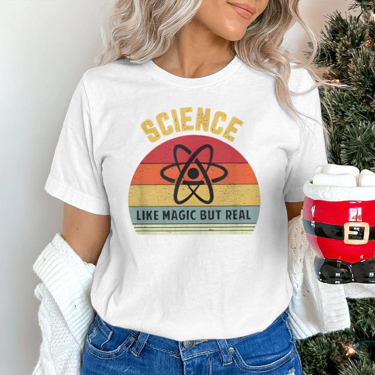 Science Like Magic But Real Science Teacher Graphics Geek Unisex T-Shirt, Science Teacher Shirts, gift for family, gift for coworker