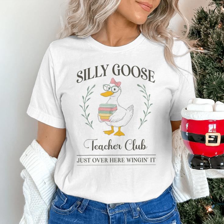 Silly Goose Teacher Club Unisex T-Shirt, gift for family, gift for coworker Silly Goose Teacher Club Unisex T-Shirt, gift for family, gift for coworker