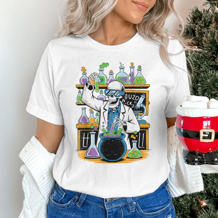 Skeleton Mad Scientist Halloween Costume Science Teacher Unisex T-Shirt, Science Teacher Shirts, gift for family, gift for coworker Skeleton Mad Scientist Halloween Costume Science Teacher Unisex T-Shirt, Science Teacher Shirts, gift for family, gift for coworker