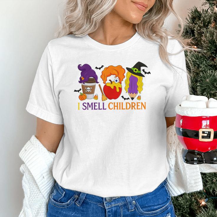 I Smell Children Witch Teacher Halloween Trick Or Teach Unisex T-Shirt, gift for family, gift for coworker I Smell Children Witch Teacher Halloween Trick Or Teach Unisex T-Shirt, gift for family, gift for coworker