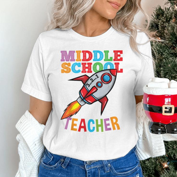Space Middle School Teacher Back To School Men Women Kids Unisex T-Shirt, gift for family, gift for coworker Space Middle School Teacher Back To School Men Women Kids Unisex T-Shirt, gift for family, gift for coworker