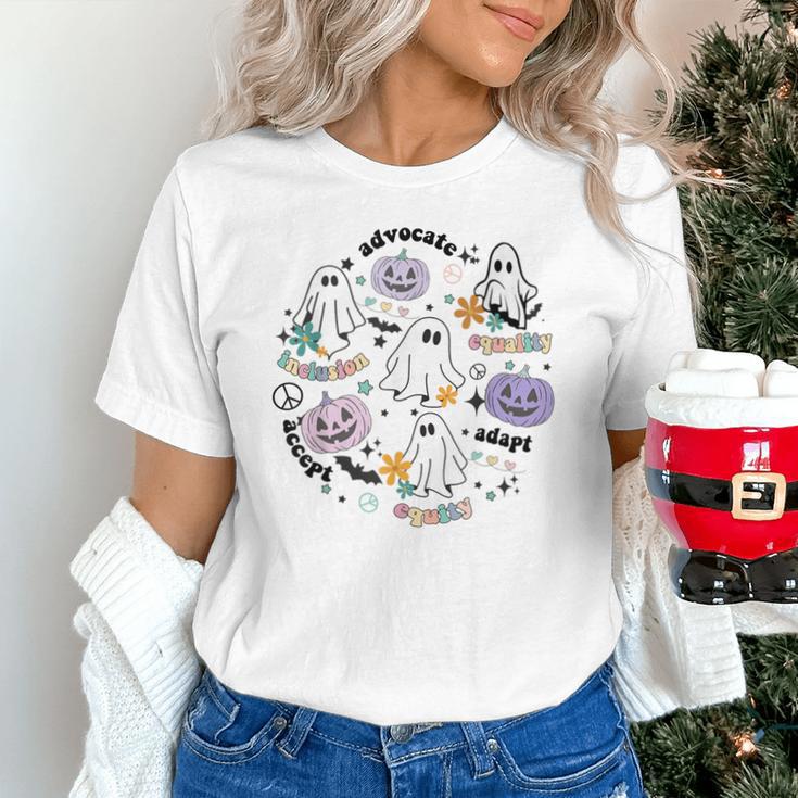 Special Education Teacher Halloween Pumpkin Ghost Inclusion Unisex T-Shirt, gift for family, gift for coworker
