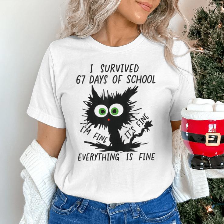 I Survived 67 Days Of School Teachers Students Humor Unisex T-Shirt, gift for family, gift for coworker