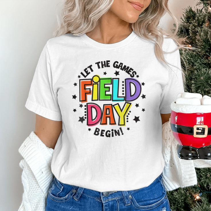 Teacher Student Field Day Let The Games Begin Field Day Unisex T-Shirt, gift for family, gift for coworker Teacher Student Field Day Let The Games Begin Field Day Unisex T-Shirt, gift for family, gift for coworker