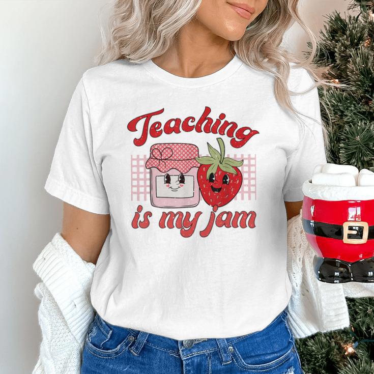Teaching Is My Jam Cute Strawberry For Women Teachers Unisex T-Shirt, gift for family, gift for coworker Teaching Is My Jam Cute Strawberry For Women Teachers Unisex T-Shirt, gift for family, gift for coworker