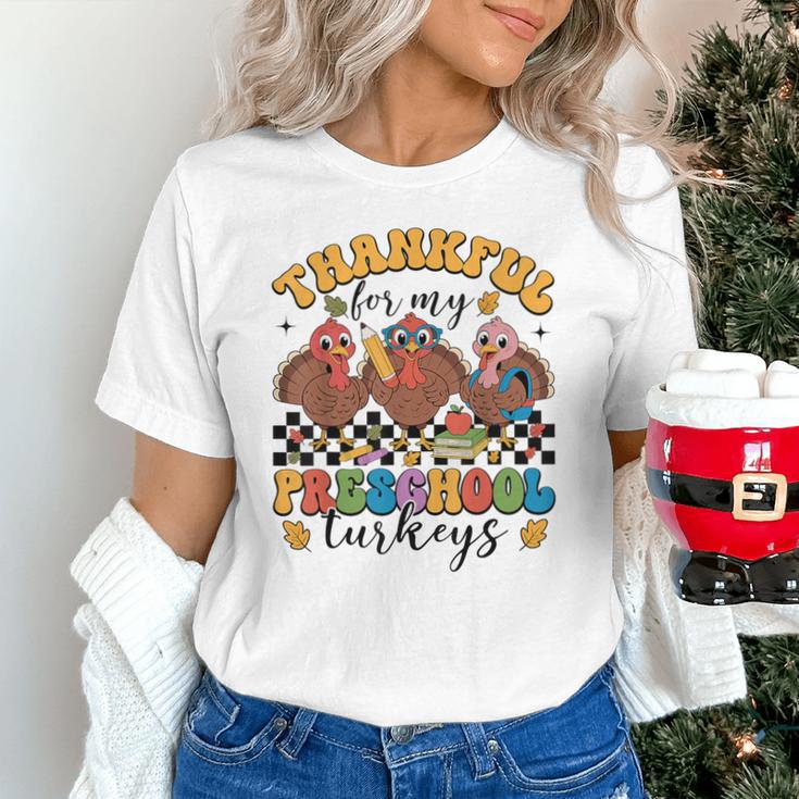 Thankful For My Preschool Turkeys Thanksgiving Teacher Fall Unisex T-Shirt, gift for family, gift for coworker Thankful For My Preschool Turkeys Thanksgiving Teacher Fall Unisex T-Shirt, gift for family, gift for coworker