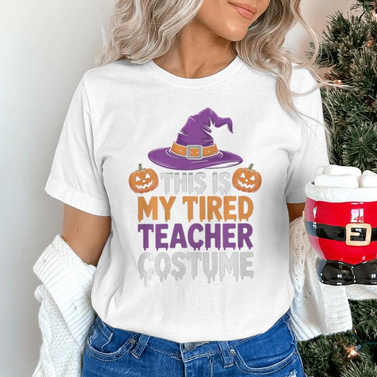 This Is My Tired Teacher Costume Halloween Premium Tri-Blend Unisex T-Shirt, gift for family, gift for coworker This Is My Tired Teacher Costume Halloween Premium Tri-Blend Unisex T-Shirt, gift for family, gift for coworker