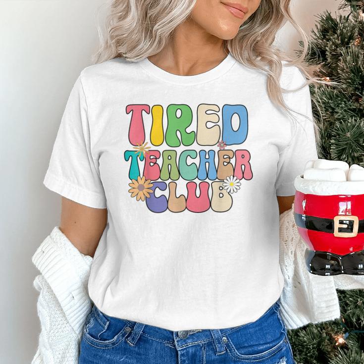 Tired Teachers Club Groovy Teachers Back To School Unisex T-Shirt, gift for family, gift for coworker Tired Teachers Club Groovy Teachers Back To School Unisex T-Shirt, gift for family, gift for coworker