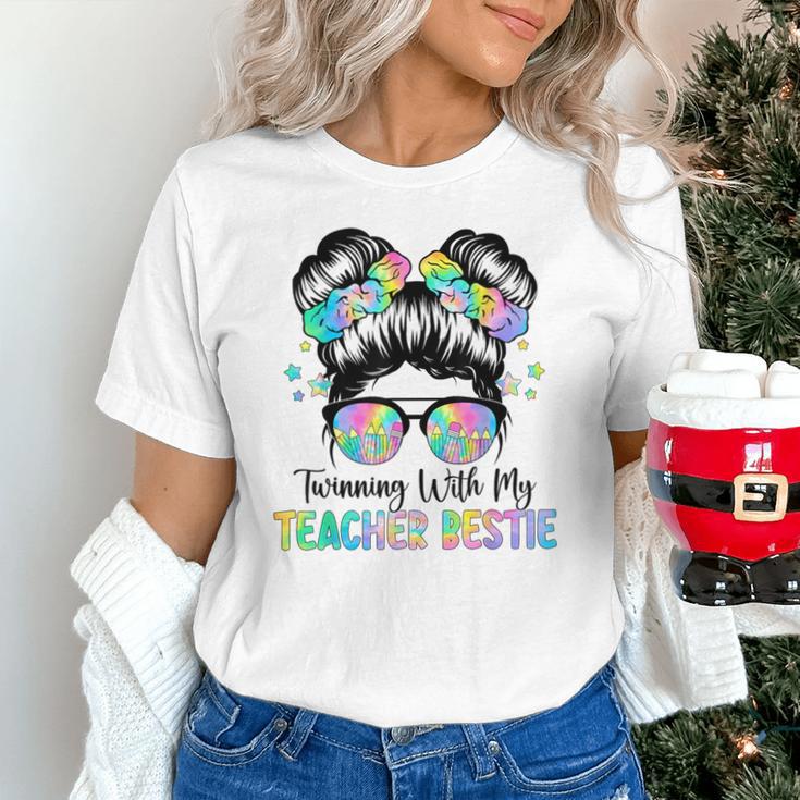 Twin Day Friends Teacher Twinning With My Bestie Unisex T-Shirt, gift for family, gift for coworker