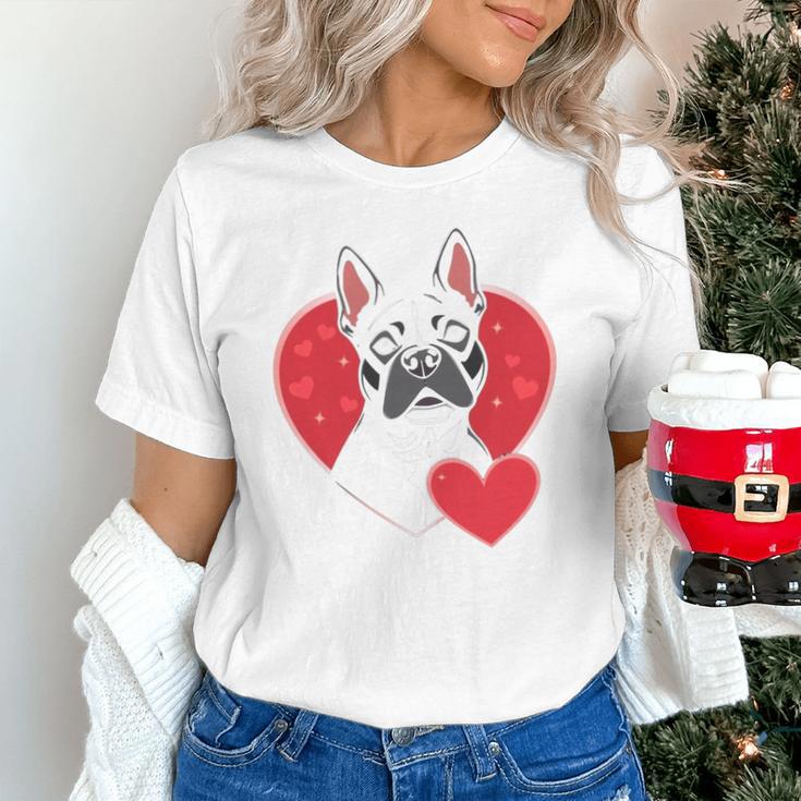 Valentine's Day Boston Terrier Unisex T-Shirt, gift for family, gift for coworker