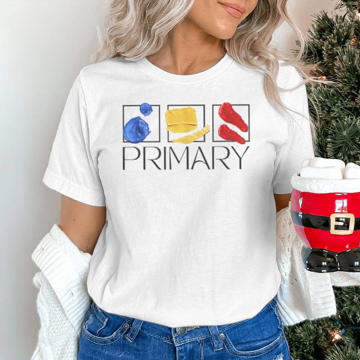 Women Art Teacher Back To School Artist Primary Color Theory Unisex T-Shirt, gift for family, gift for coworker Women Art Teacher Back To School Artist Primary Color Theory Unisex T-Shirt, gift for family, gift for coworker