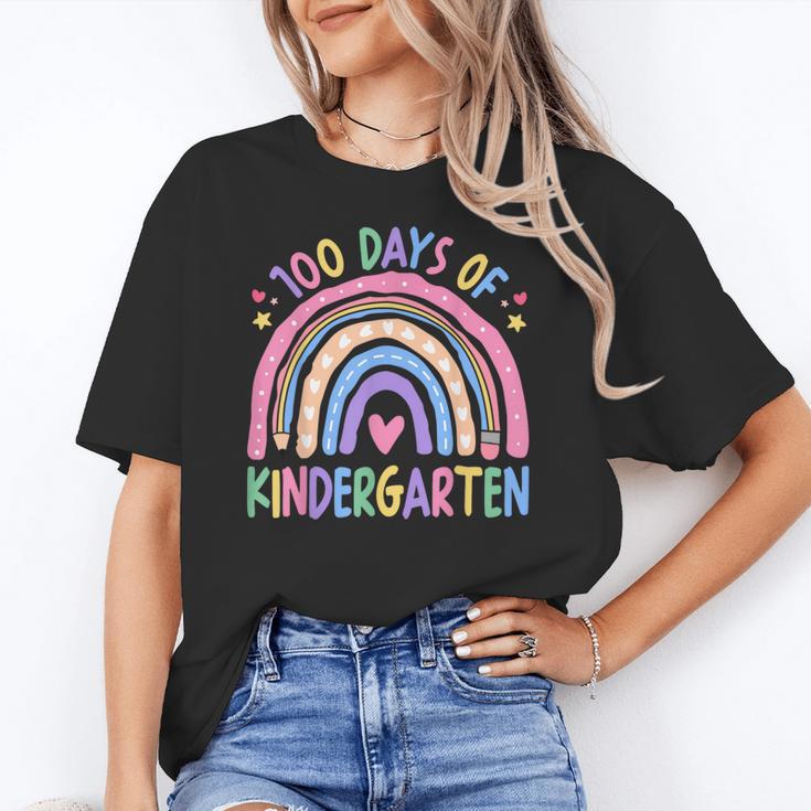 100th Day Of Kindergarten Teacher Kids 100 Days Smarter Women's T-Shirt