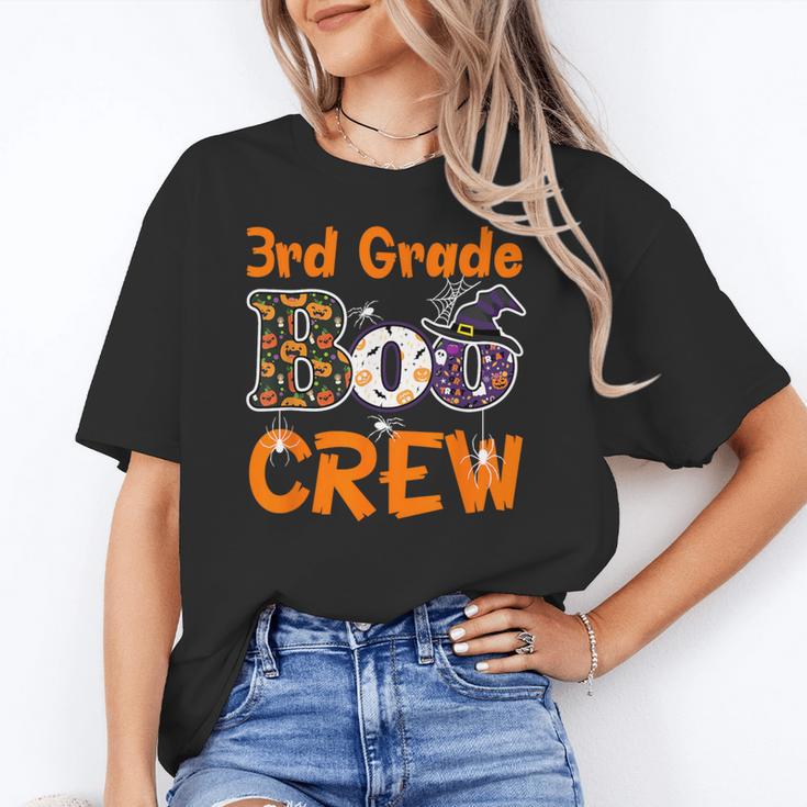3rd Grade Boo Crew Halloween Teachers Students Costume Women's T-Shirt