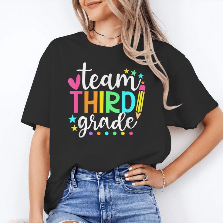 3rd Grade Team Pencil Teacher Student Back To School Girls Women's T-Shirt