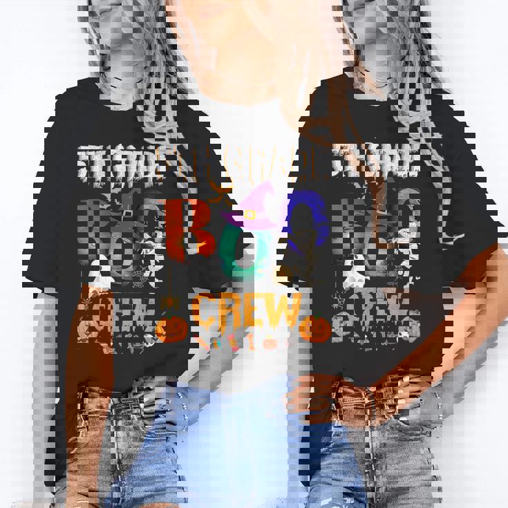 5th Grade Boo Crew Teacher Student Halloween Costume For Men Women Kids Women&#x27;s T-Shirt