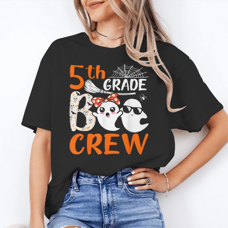 5th Grade Boo Crew Teachers Students Ghost Halloween Women's T-Shirt