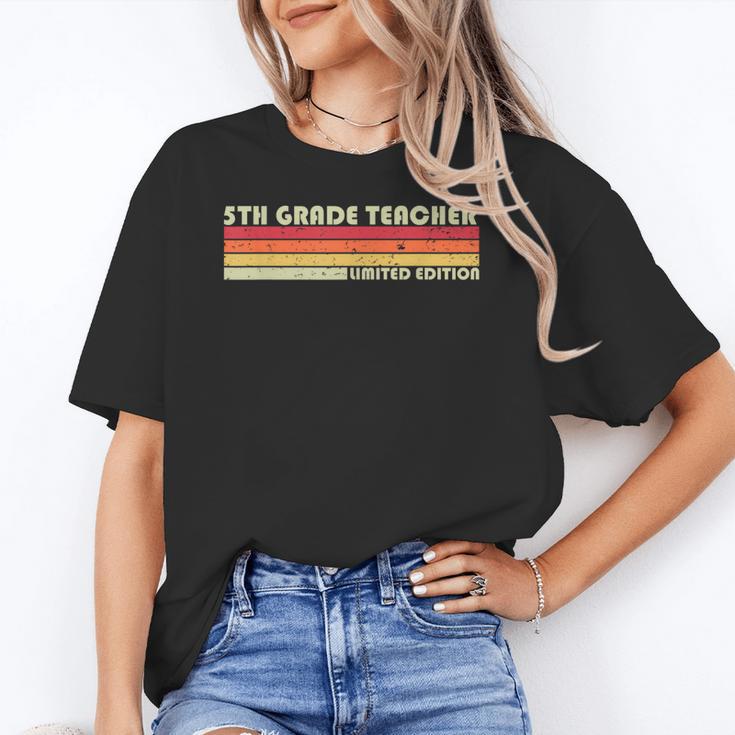 5TH GRADE TEACHER Job Title Profession Birthday Worker Women's T-Shirt