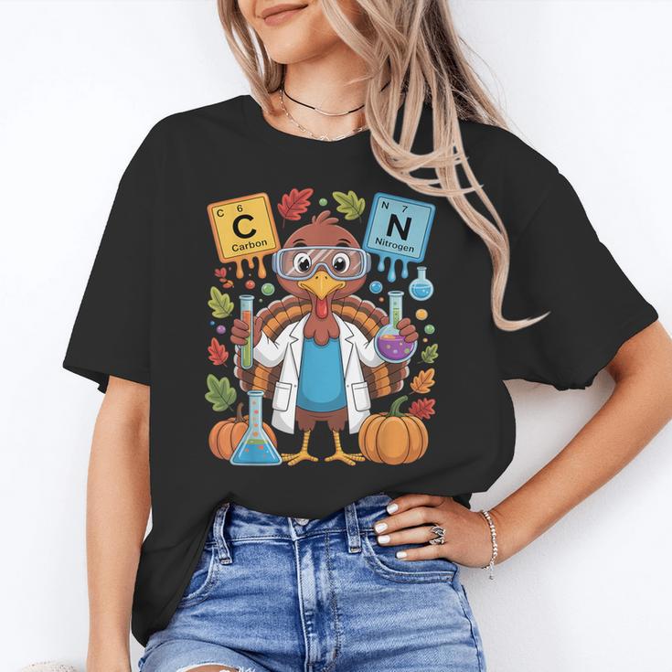 67 Chemistry Science Teacher Periodic Table Thanksgiving Women's T-Shirt