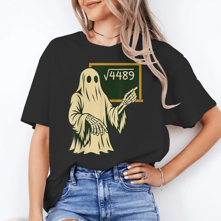 67 Meme Square Root 4489 Slang Math Teacher Skeleton Women's T-Shirt