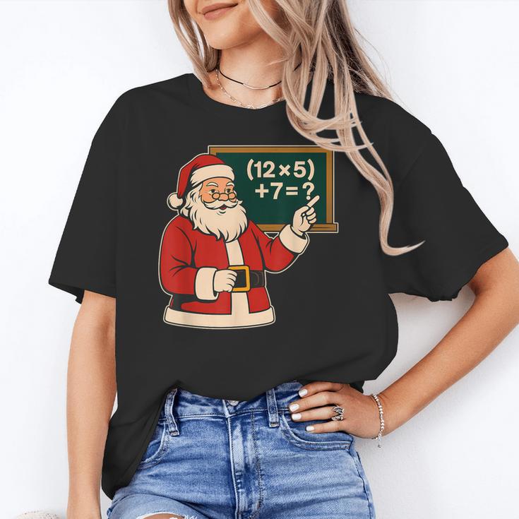 67 Teacher Christmas Santa Six Seven Meme Brainrot Math Joke Women's T-Shirt, trending gift 67 Teacher Christmas Santa Six Seven Meme Brainrot Math Joke Women's T-Shirt, trending gift