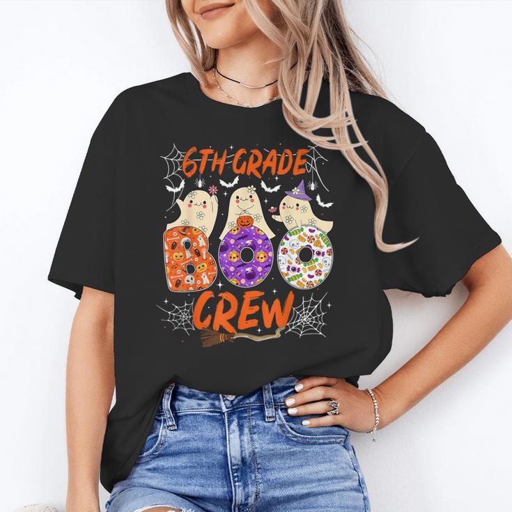 6th Grade Boo Crew Sixth Grade Halloween Teacher Kid Women's T-Shirt