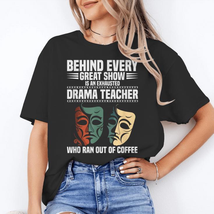 Theatre Teacher Drama Lover Theatre Mask Drama Teacher Women's T-Shirt