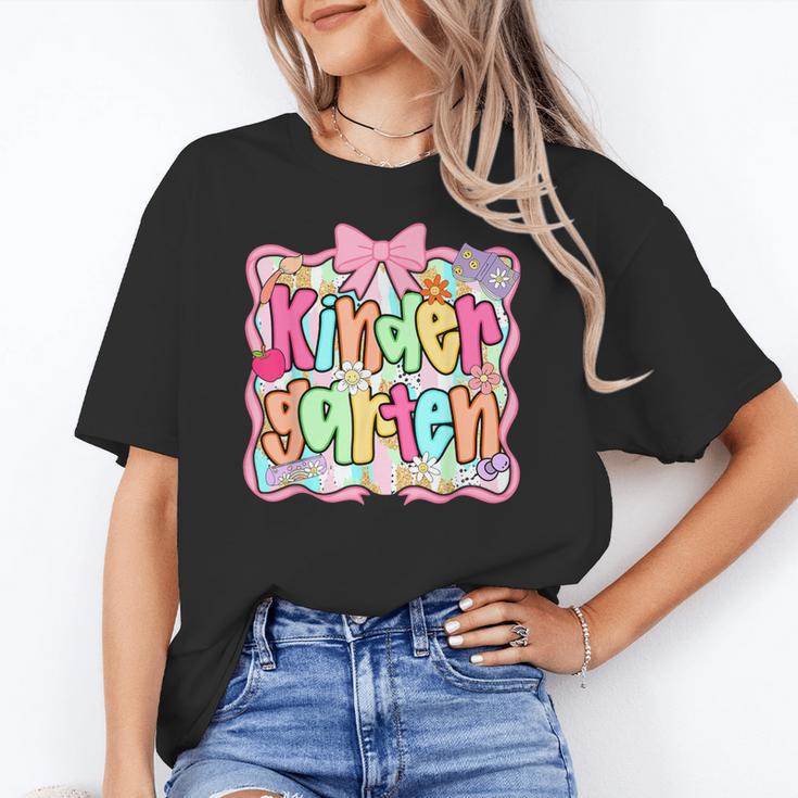 Back To School Kindergarten Preppy Teacher Girl Women's T-Shirt