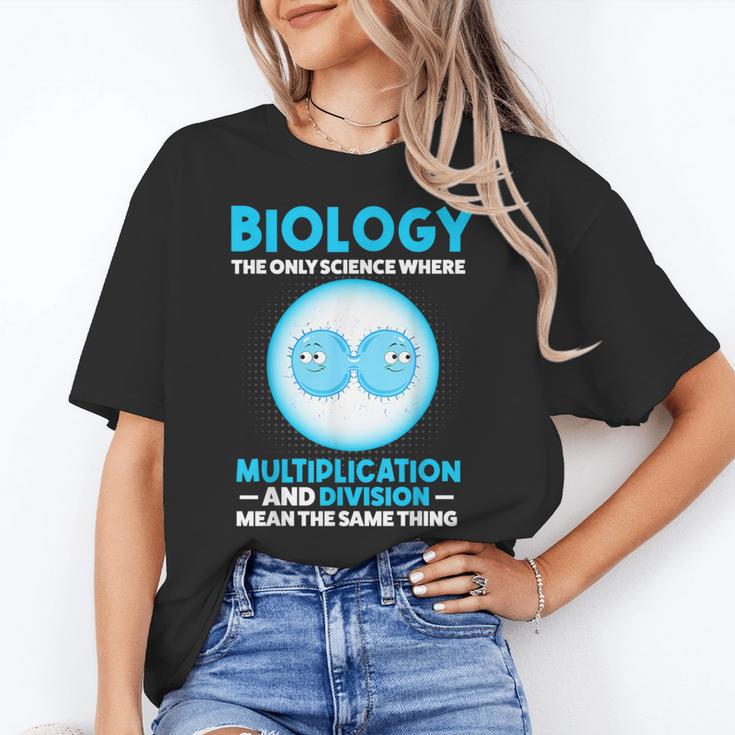 Biology Facts Science Teacher Student Biologist Women's T-Shirt