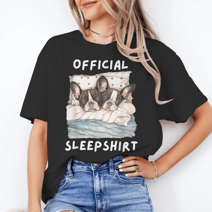 Boston Terrier Dog Official Sleepshirt Pajamas Nightgown Men Women Girls Kids Women's T-Shirt