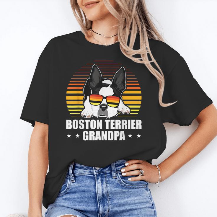 Boston Terrier Grandpa Dog Owner Boston Terrier Women's T-Shirt, trending gift