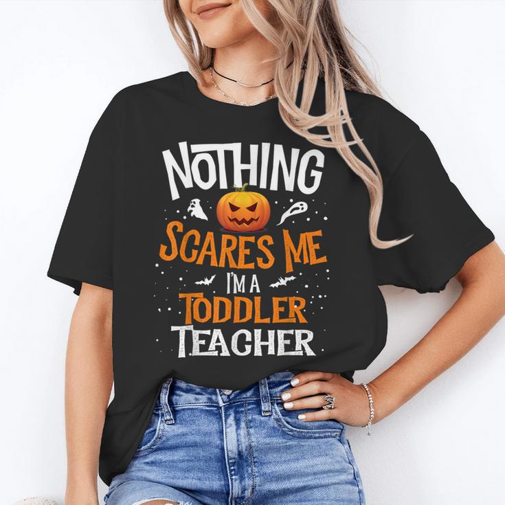 You Cannot Scare Me I'm An Toddler Teacher Halloween Men Women Kids Women's T-Shirt, trending gift You Cannot Scare Me I'm An Toddler Teacher Halloween Men Women Kids Women's T-Shirt, trending gift