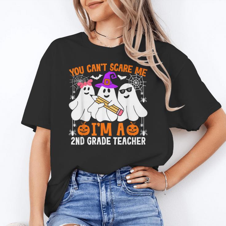 You Can't Scare Me I'm A 2nd Grade Teacher Halloween Women's T-Shirt
