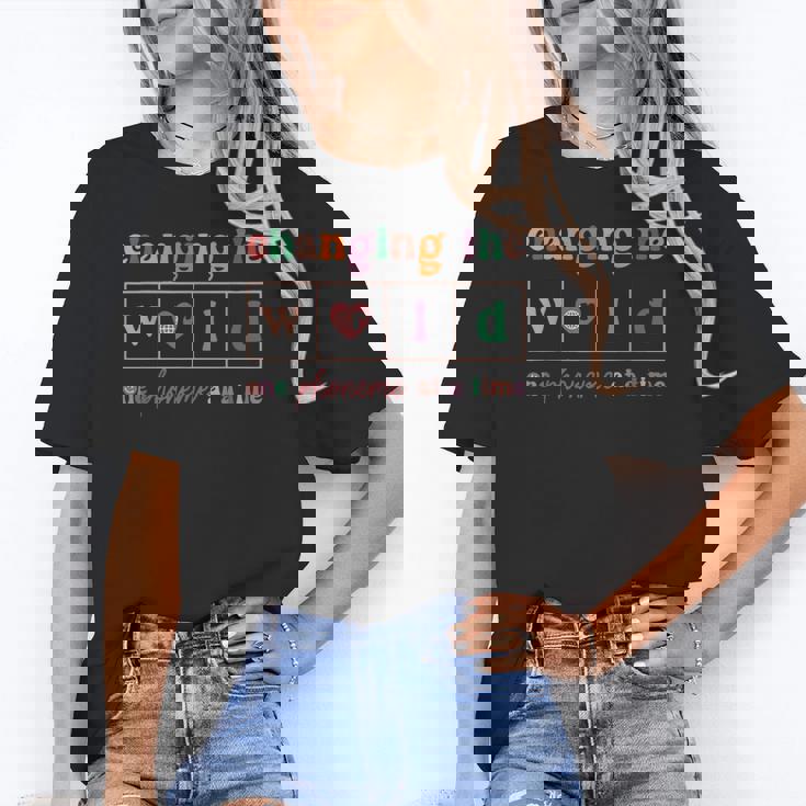 Changing The World One Phoneme At a Time Phonics Teacher Men Women Girls Kids Women&#x27;s T-Shirt