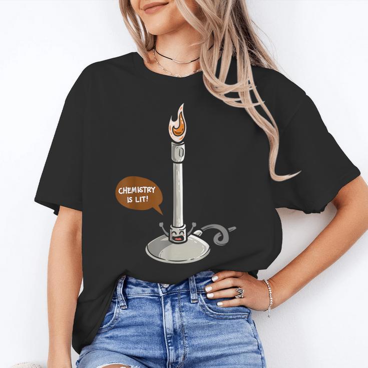 Chemistry Burner Science Lover Biology Chemistry Teacher Women's T-Shirt