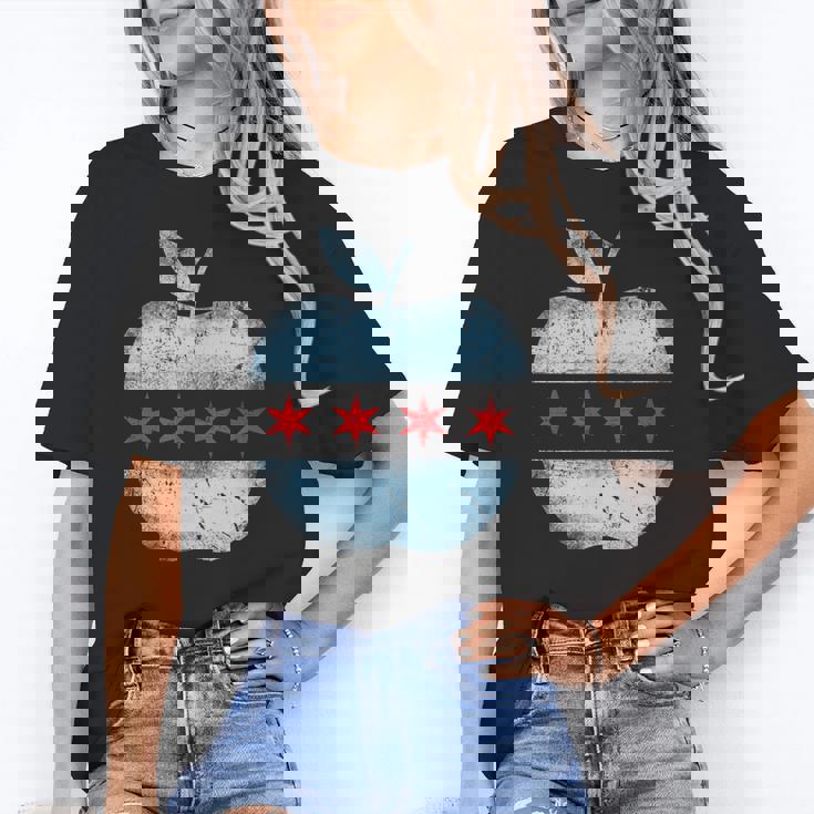 Chicago Flag Teacher School Cute Women&#x27;s T-Shirt