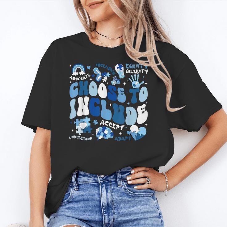 Choose To Include Inclusion Matters Autism Awareness Teacher Women's T-Shirt