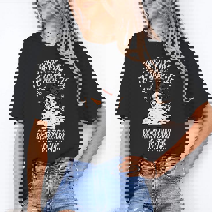 Christmas Surviving Teacher Life Meltdown Xmas Women Men Women&#x27;s T-Shirt