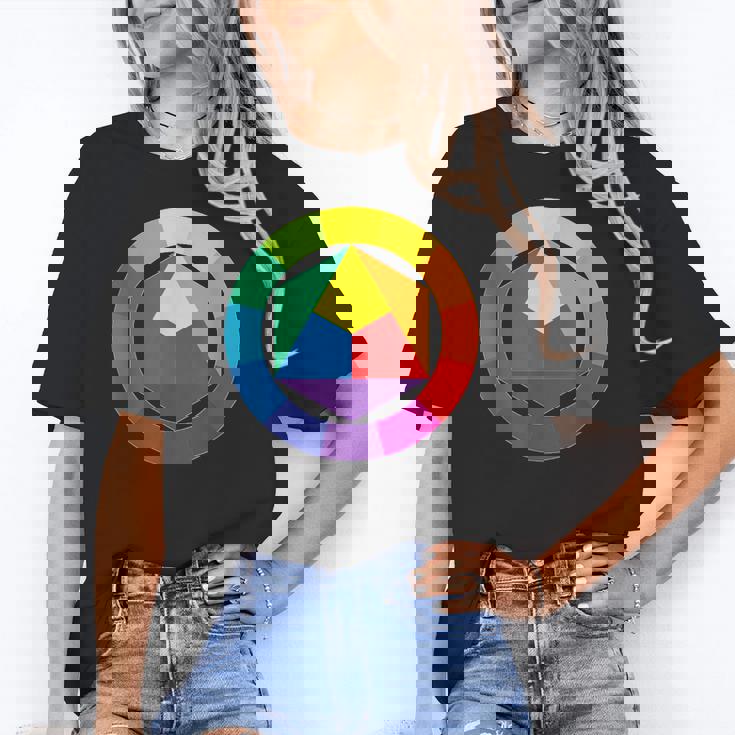 Color Wheel Palette Shirt Artist Painter Art Teacher Tshirt Women&#x27;s T-Shirt