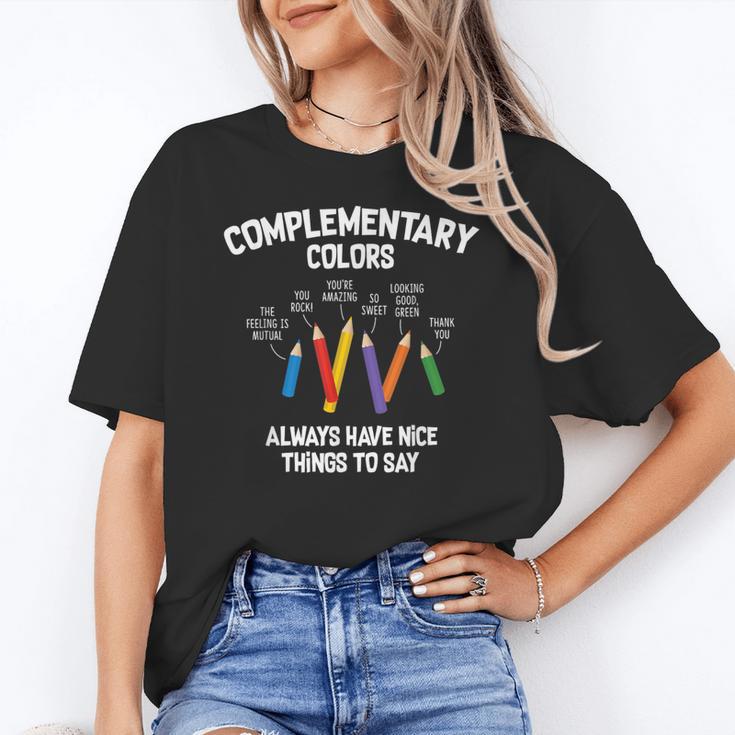 Complementary Colors Art Teacher Pun Shirt Women's T-Shirt